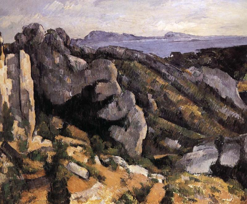 Paul Cezanne rock Norge oil painting art